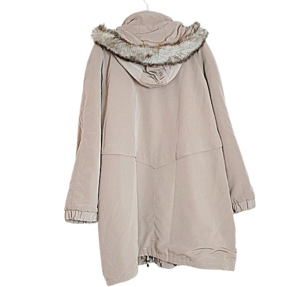 P.A. Originals Plus Size Women's Hooded Overcoat - Picture 6 of 8